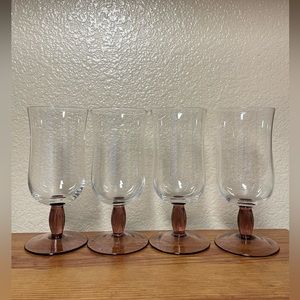 A set of 4 Mikasa Discontinued Iced Tea Goblets/Glasses 8” Tall
